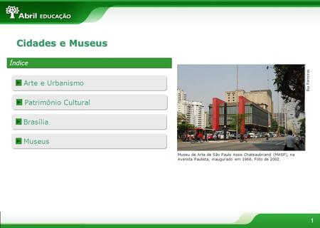 Cidades e Museus Arte e Urbanismo Patrimônio Cultural Brasília Museus