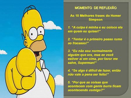 As 10 Melhores frases do Homer Simpson