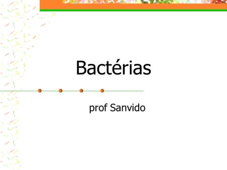 Bactérias prof Sanvido.