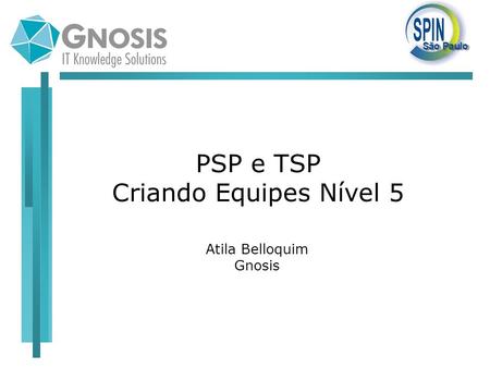 PSP e TSP Criando Equipes Nível 5