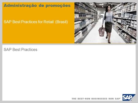 Administração de promoções SAP Best Practices for Retail (Brasil)