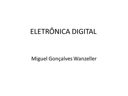 Miguel Gonçalves Wanzeller