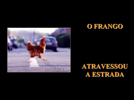 O FRANGO ATRAVESSOU A ESTRADA