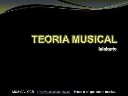 TEORIA MUSICAL Iniciante