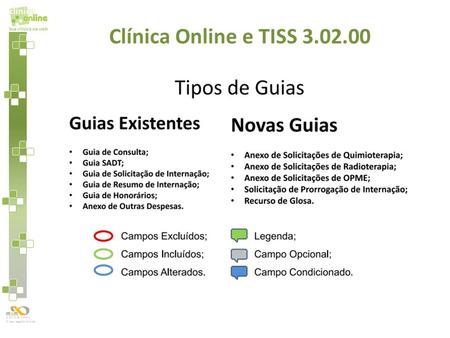 Clínica Online e TISS 3.02.00.