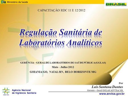 Regulação Sanitária de Laboratórios Analíticos