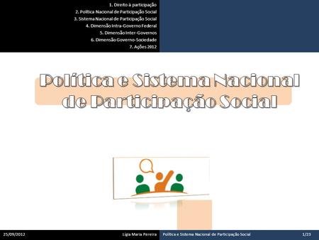 Política e Sistema Nacional de Participação Social