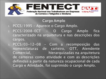 Cargo Amplo PCCS/1995 – Aparece o Cargo Amplo.
