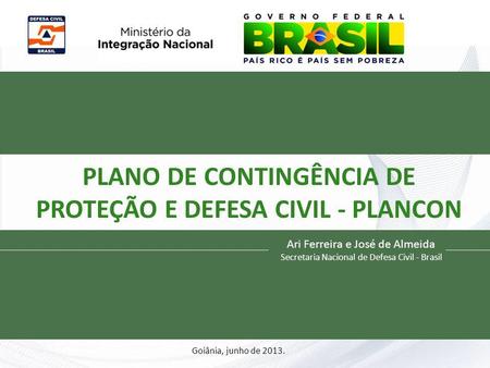 PLANO DE CONTINGÊNCIA DE PROTEÇÃO E DEFESA CIVIL - PLANCON Civil
