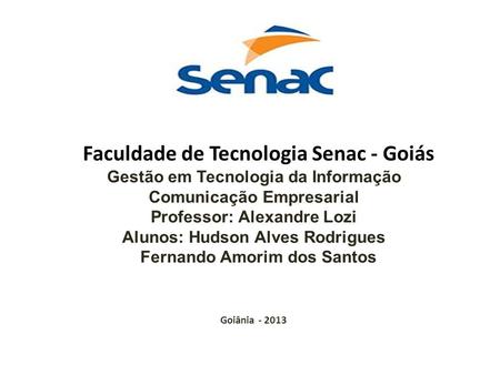 Faculdade de Tecnologia Senac - Goiás