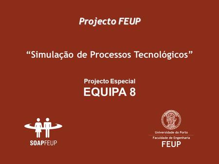 Projecto FEUP Projecto Especial EQUIPA 8 “Simulação de Processos Tecnológicos”