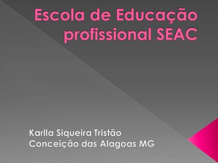 Escola de Educação profissional SEAC
