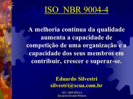 ISO NBR Eduardo Silvestri Ribeiro