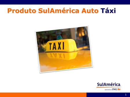 Produto SulAmérica Auto Táxi