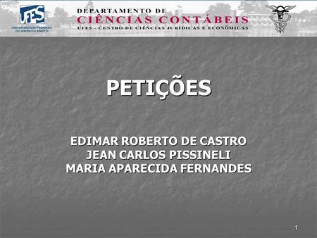 EDIMAR ROBERTO DE CASTRO MARIA APARECIDA FERNANDES
