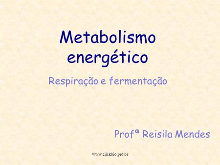 Metabolismo energético