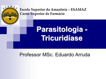 Parasitologia - Tricuridíase