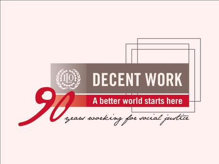 O Pacto Mundial para o Emprego: Uma resposta à crise Escritório da OIT no Brasil Seminário sobre a Elaboração do PNTD e a Participação dos Trabalhadores.