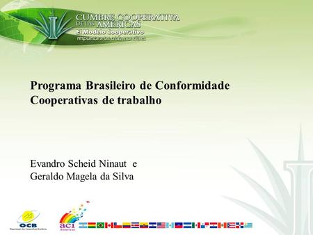 Programa Brasileiro de Conformidade Cooperativas de trabalho
