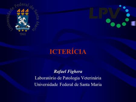ICTERÍCIA Rafael Fighera Laboratório de Patologia Veterinária