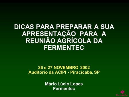 Como preparar slides para apresentação de tcc