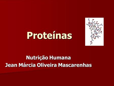 Nutrição Humana Jean Márcia Oliveira Mascarenhas