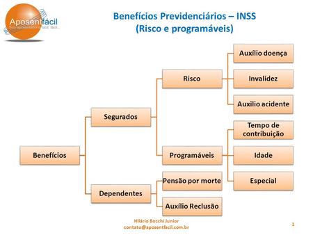 Benefícios Previdenciários – INSS (Risco e programáveis)