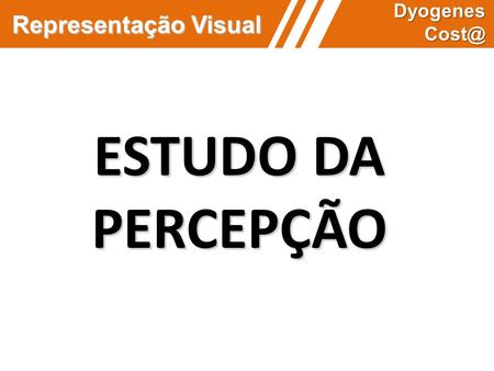 Representação Visual Dyogenes Cost@ ESTUDO DA PERCEPÇÃO.