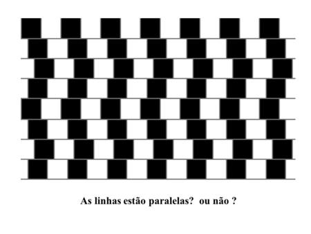 As linhas estão paralelas? ou não ?