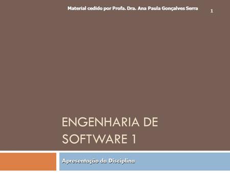 Engenharia de Software 1