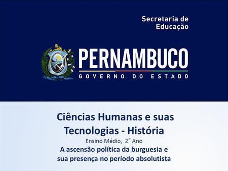 Ciências Humanas e suas Tecnologias - História