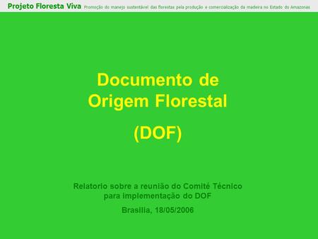 Documento de Origem Florestal (DOF)