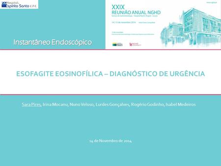 Esofagite eosinofílica – diagnóstico de urgência