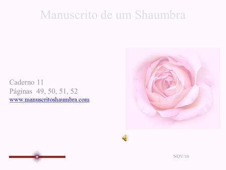 Manuscrito de um Shaumbra Caderno 11 Páginas 49, 50, 51, 52 www.manuscritoshaumbra.com NOV/10.