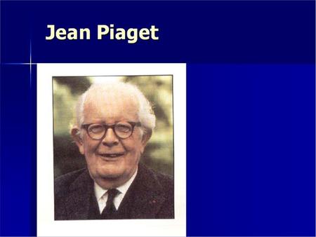 Jean Piaget Foi professor de Psicologia na Universidade de Genebra de 1929 a 1954 e tornou-se mundialmente reconhecido pela sua revolução epistemológica.