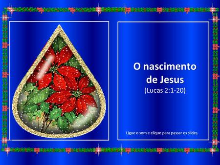 O nascimento de Jesus (Lucas 2:1-20)