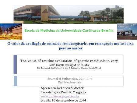 Journal of Perinatology 2014, 1–4 Publicação online