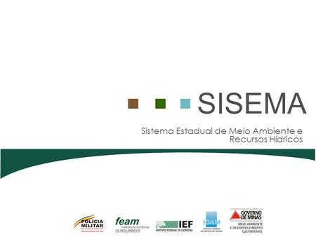 Sistema Estadual de Meio Ambiente e Recursos Hídricos SISEMA.