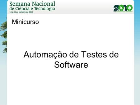 Automação de Testes de Software