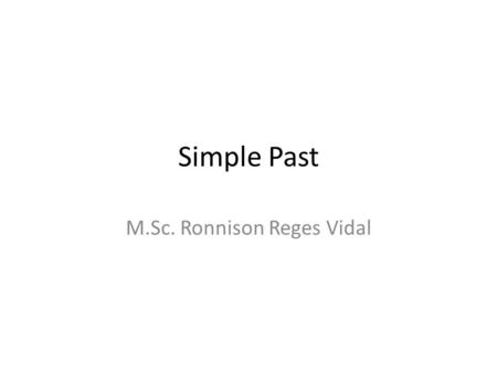 M.Sc. Ronnison Reges Vidal