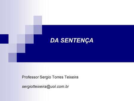 Professor Sergio Torres Teixeira