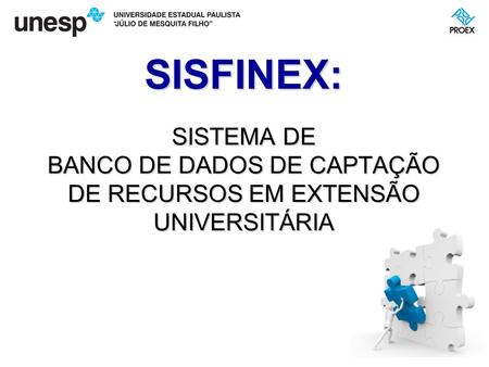 SISTEMA DE BANCO DE DADOS DE CAPTAÇÃO DE RECURSOS EM EXTENSÃO UNIVERSITÁRIA SISFINEX: