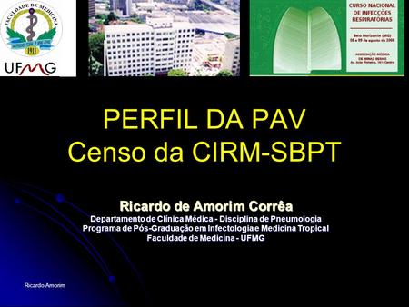 PERFIL DA PAV Censo da CIRM-SBPT