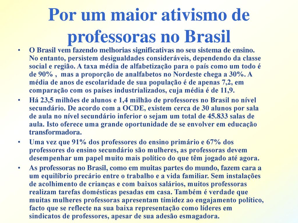 Melhorias na educação do brasil