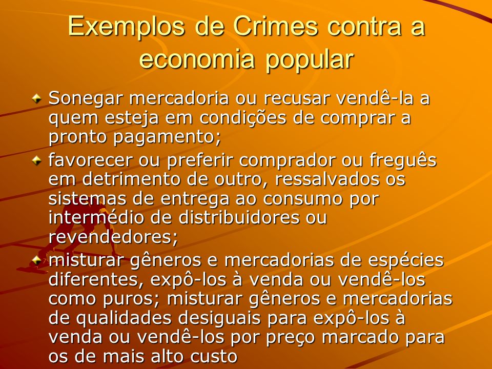 Exemplos de crimes