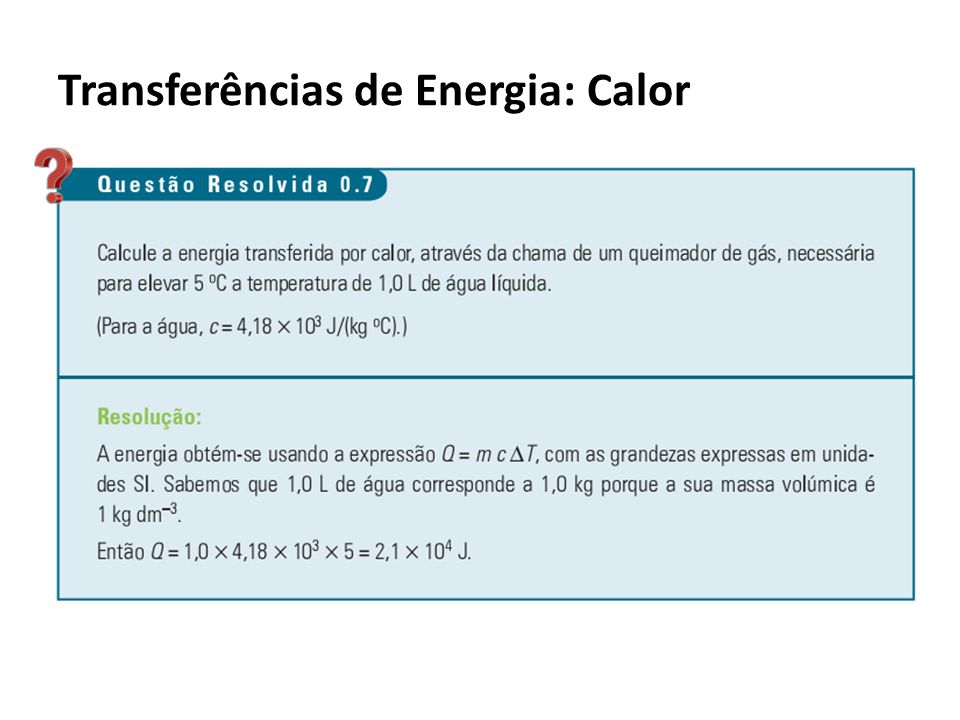 Formula de variação de energia interna