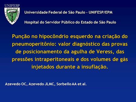 Universidade Federal de São Paulo - UNIFESP/EPM