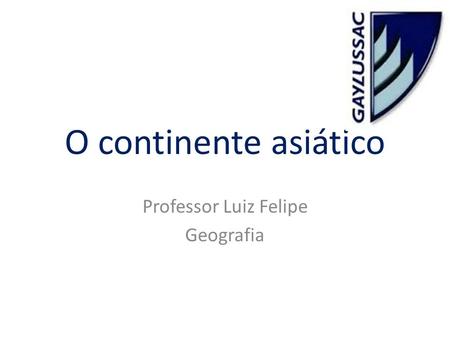 Professor Luiz Felipe Geografia