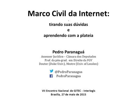 Marco Civil da Internet: