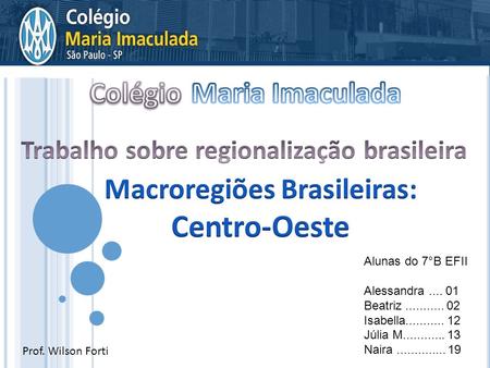 Trabalho sobre regionalização brasileira Macroregiões Brasileiras: